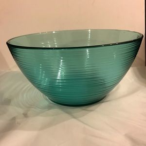 Arcoroc France, rings glass salad bowl.